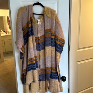 Free people hooded knit vest